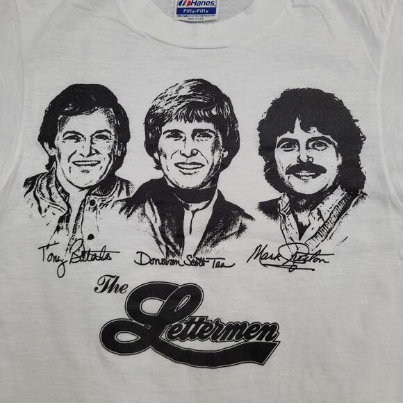 Vintage 80s The-Letterman Shirt XS 16x24 Pop-Trio - Picture 4 of 13